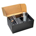 Gift box with BenShot Pint Glass - two 16oz tumblers and metallic bullet accents