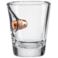 BenShot Shot Glass with a real bullet embedded in the side, unique 2oz design