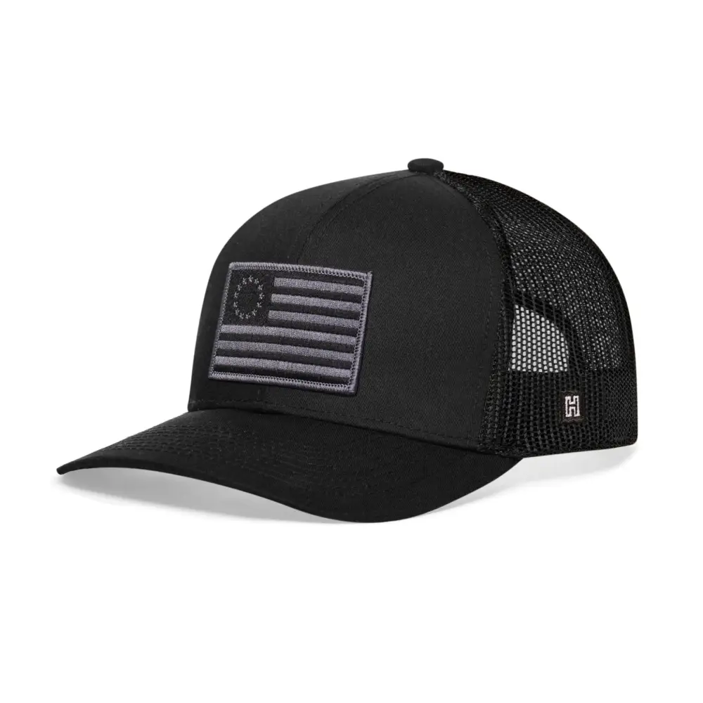 Betsy Ross Flag Trucker Tactical | Black USA Snapback - Chief Miller Apparel