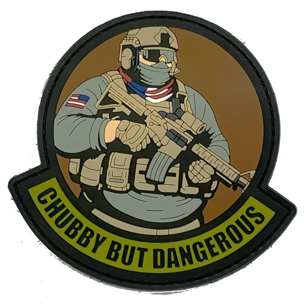 ’Big Bubba’ - Chubby But Dangerous - OCP 4’’ PVC Patch - Meal Team 6 Member - Patches