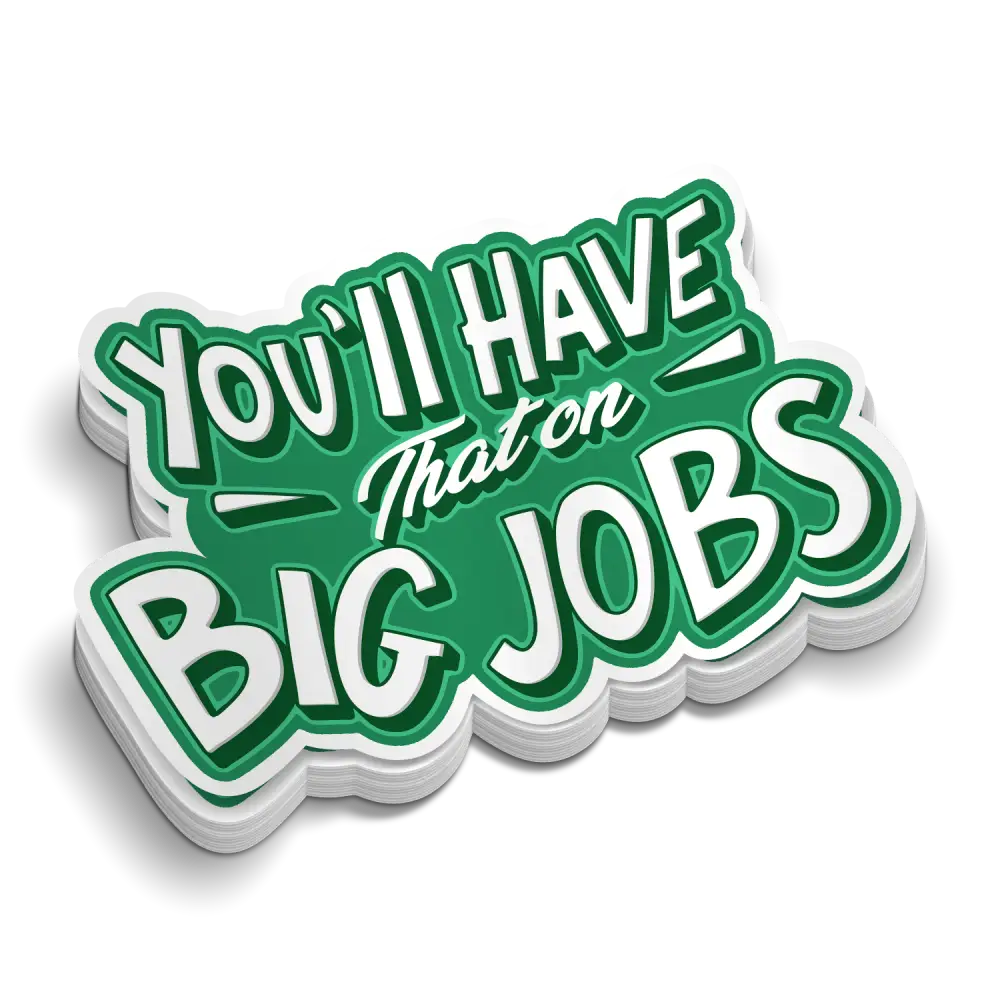 Big Jobs - Helmet Decal - Decal