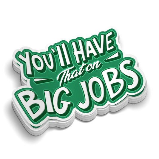 Big Jobs - Helmet Decal - Decal