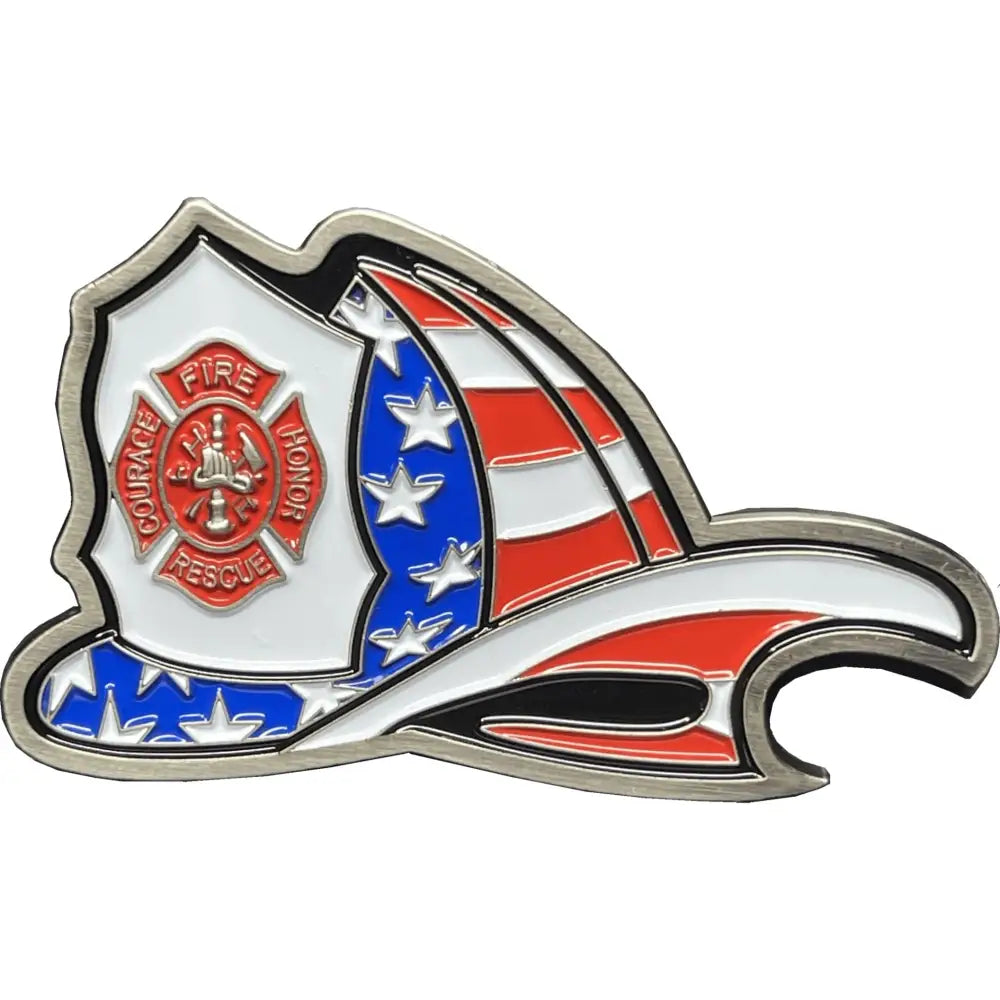 Chief Miller Challenge Coin BL15-016 Maltese Cross Fire Department Helmet Bottle Opener Thin Red Line Flag Challenge Coin Apparel