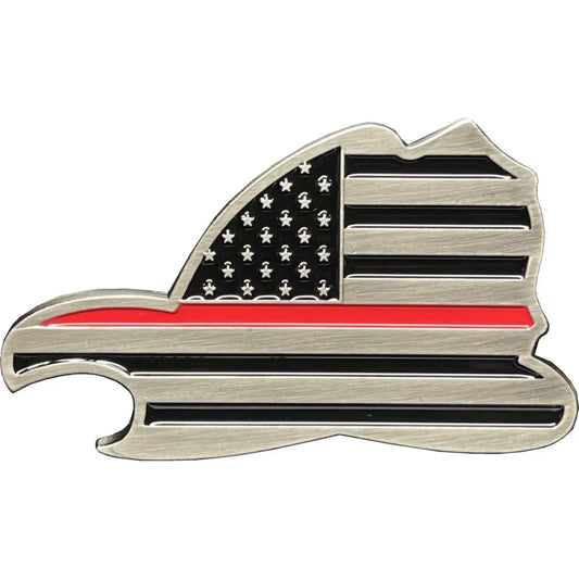 Chief Miller Challenge Coin BL15-016 Maltese Cross Fire Department Helmet Bottle Opener Thin Red Line Flag Challenge Coin Apparel