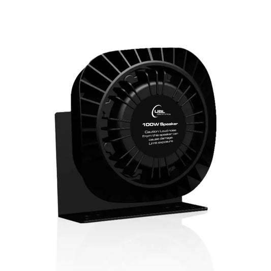 Black UBL Large 100-Watt speaker with mounting bracket for high-quality sound