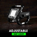 Black adjustable LED work light with 360-degree rotation for FLEX FX5131-Z Flood Light