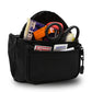 Black first aid kit in waist pouch for first responders and firefighters rescue gear