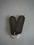 Black ankle straps with metal rings for SFE Ankle Strap Cable attachment