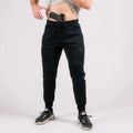 Black Carrier Joggers Mk.II with concealed carry and retention belt for secure carrier retention
