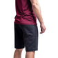 Black athletic shorts and burgundy shirt showcasing Arrowhead Tactical Apparel Carrier Shorts