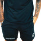 Black athletic shorts with DEEMEDFIT logo, part of Men’s Shorts Response collection