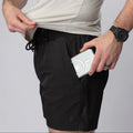 Black Carrier Training Shorts Mk.II with concealed carry phone pocket for training