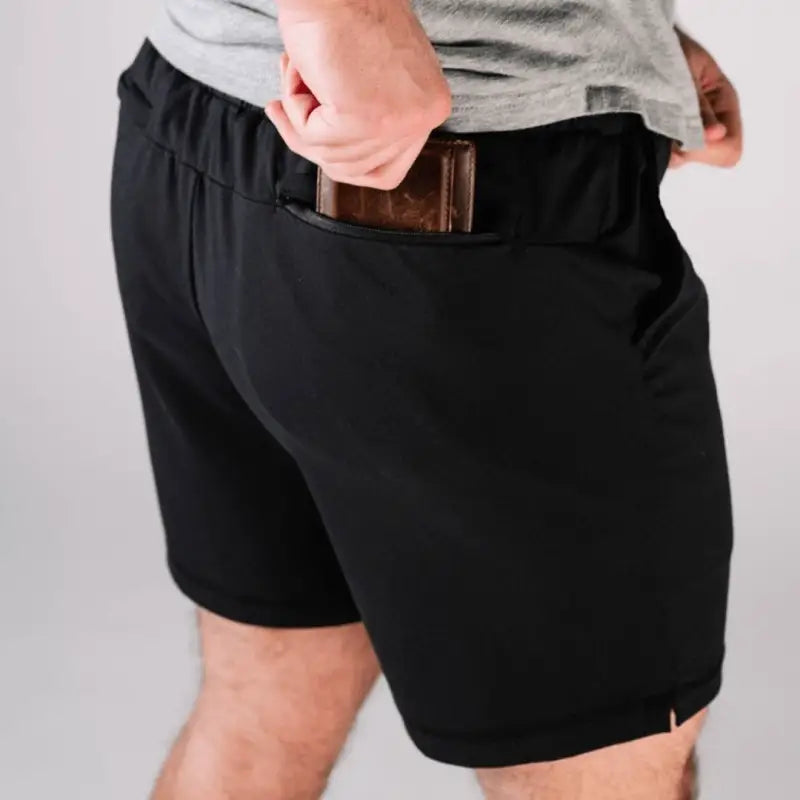 Black Carrier Shorts Mk.II with concealed carry wallet pocket Arrowhead Tactical Apparel