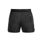 Black athletic shorts with zippered pocket, perfect for active wear. Men’s Shorts Response