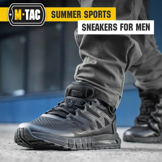 Black athletic Sneakers Summer Sport for active summer wear in M-Tac Sneakers Summer Sport collection