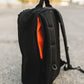 Black backpack with orange-lined pocket, perfect for the 24hr Ranger Green from The Battalion Series