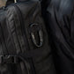 Black M-Tac Assault Pack with two large main zippered compartments and a carabiner clip