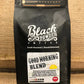 Black Good Morning Blend coffee bag with medium roast in a product shot