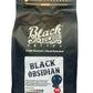 Black Obsidian Coffee Blend bag featuring Black Obsidian Coffee roast, one pound weight