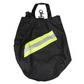 Black SCBA Airmask Respirator Bag with fleece lining and triple trim, featuring neon stripes