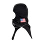 Black Nomex Blend Black flag particulate hood with American flag patch for protection