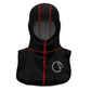 Black balaclava with red stripes and white lion logo for Lion Particulate Blocking Hood