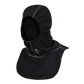 Black Majestic PAC II Hood C6 with notched shoulder and grey stitching detail