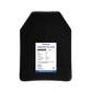 Black ballistic armor plate labeled for ProtectPlate Air® Ultra-Lightweight NIJ Level III Armor Plate