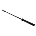Black Olympic Barbell for weightlifting, ideal for first responders and firefighters
