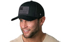 Black baseball cap with gray Betsy Ross Flag patch, perfect for tactical style