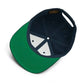 Black baseball cap with green underside brim from Sprinkler Life Snapback collection