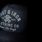 Black Baseball Cap with Rust & Iron Clothing Co Branding - Logo Dirtbag Hat