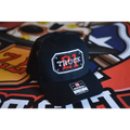 Black baseball cap with TRUCK logo patch for Richardson 112 Apparatus Number Passport