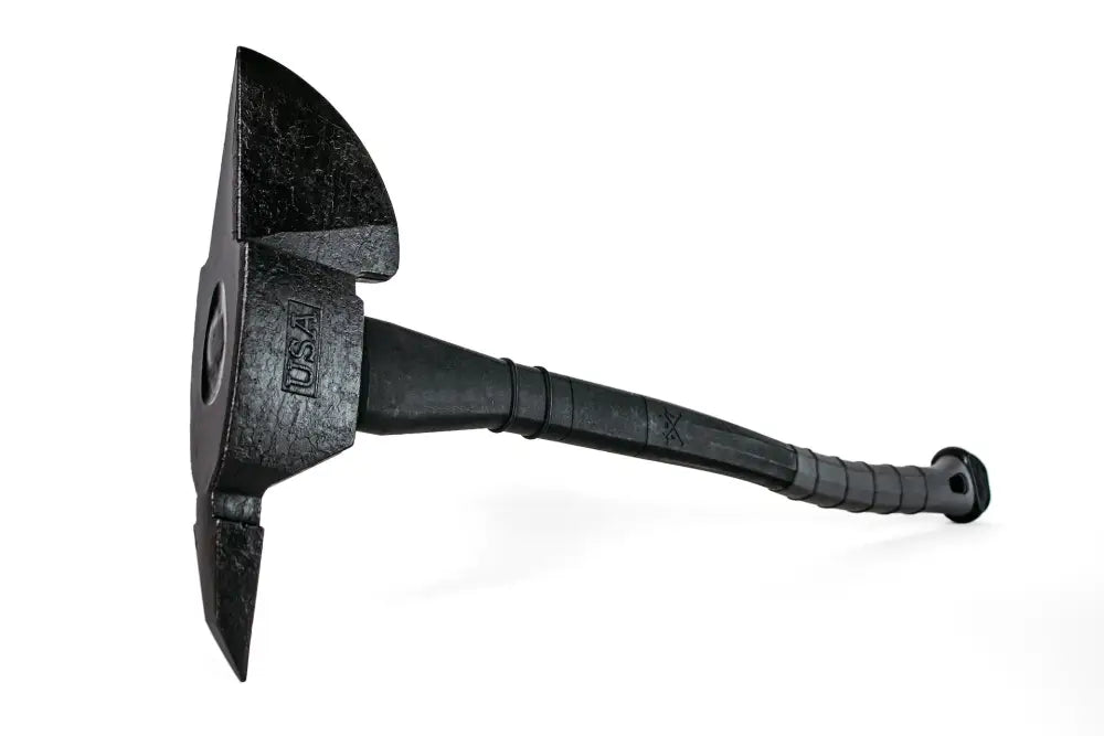 Black battle axe with patented blade and composite handle, REAPER product