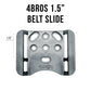 Black belt slide for Glock 19 OWB Holster with magazine pouch for concealed carry
