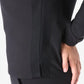 Black blazer sleeve with side vent detail on Women’s Long-Sleeve Scrub Top