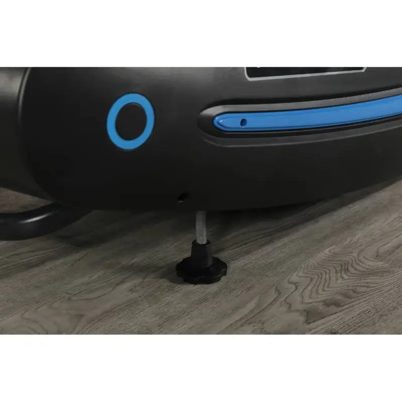 Black and blue exercise machine base on SFE Air Runner Pro Curved Treadmill for first responders