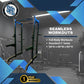 Black and blue power rack for squat and strength training from SFE Commercial Full Power Rack