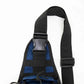 Black and blue tactical Sling Backpack, a versatile bleeding control sling bag with adjustable straps