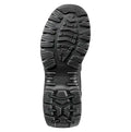 Black boot sole with deep treads from Black Diamond waterproof tactical boot for firefighters