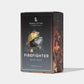 Firefighter Bath Soap black box packaging featuring flames and firefighter illustration