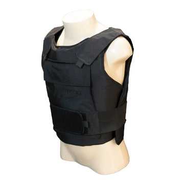 Black Bulletproof Vest Concealable Armor Vest Level IIIA for First Responders and Firefighters