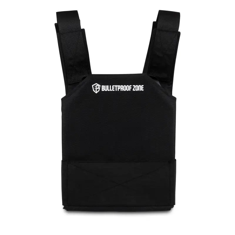 Black ProtectVest Covert 10’’x12’’ Level IIIA Bulletproof Vest with adjustable straps