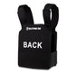 Black bulletproof vest with BACK text, ProtectVest® - Fast, NIJ Level IIIA, CXS - C3XL