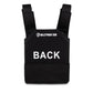 Black Level III Bulletproof Vest with BACK text and shoulder straps in 600D Cordura fabric