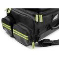 Black camera bag with neon yellow accents for Scherber Ultimate First Responder Trauma Kit