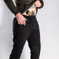 Black Carrier Joggers Mk.II - Midnight Black with patented carrier retention and multiple pockets