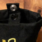 Black chalk bag with drawstring for personal carry and fireground applications for first responders