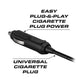 Black cigarette lighter plug for Feniex Remote Spot Light for easy vehicle lighting