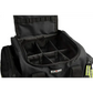 Black compartmentalized equipment bag with pockets for Scherber Intermediate Responder Trauma Kit